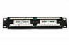 - 10&quot;, 12  RJ-45, UTP Cat. 5e, Dual IDC (PP-10-12-8P8C-C5e-110D) 25.