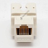  Keystone Jack RJ-45 , UTP 6,   (KJ2-8P8C-C6-90-WH)(.-1000\-100