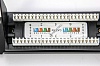 - 19&quot; 1U, 24  RJ-45, UTP Cat. 5e, Dual IDC,   (20   )